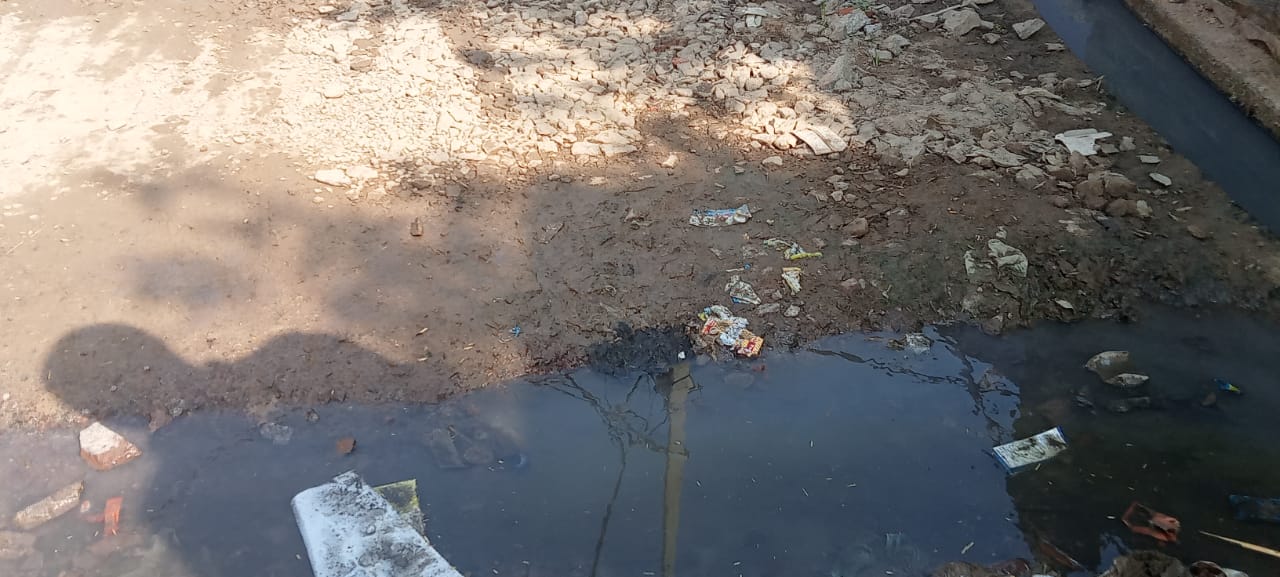 दलदल में तब्दील रास्ते