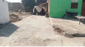 भैंसों के तबेले तक डाली गई रोड