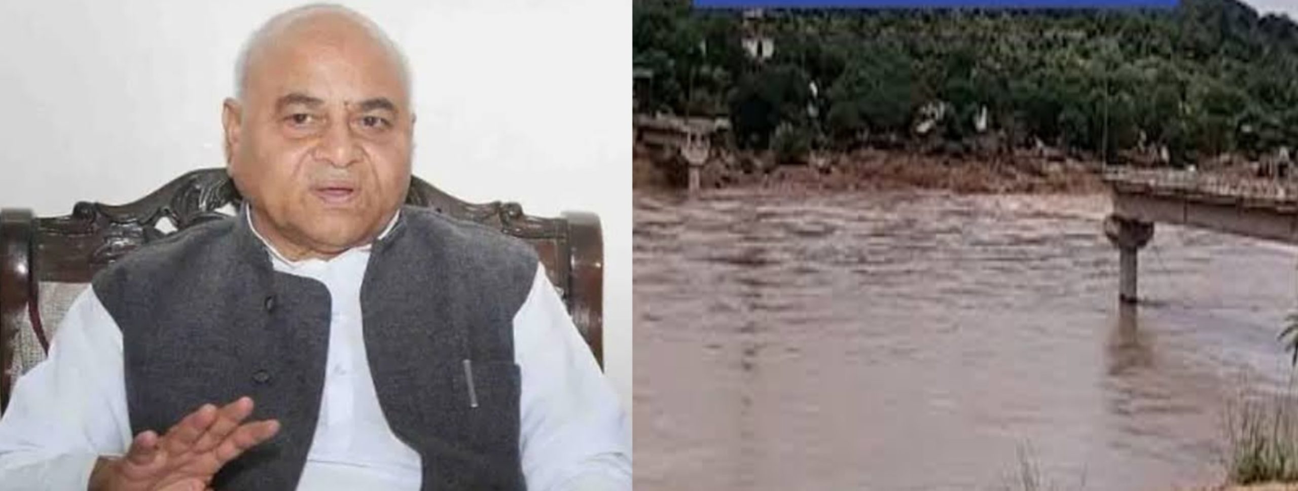 टूटे हुए पुल पर बोले गोविंद सिंह जी