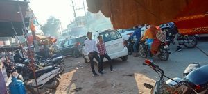 इंदरगढ़ कस्बे में जाम की स्थिति