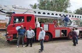 नगर निगम के फायर बेड़े में शामिल हुआ 52 फीट ऊंचाई का हाइड्रोलिक प्लेटफार्म